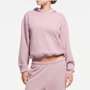 SKIMS *NWT COTTON FLEECE CLASSIC PULLOVER HOODIE | COLOR: DUSK